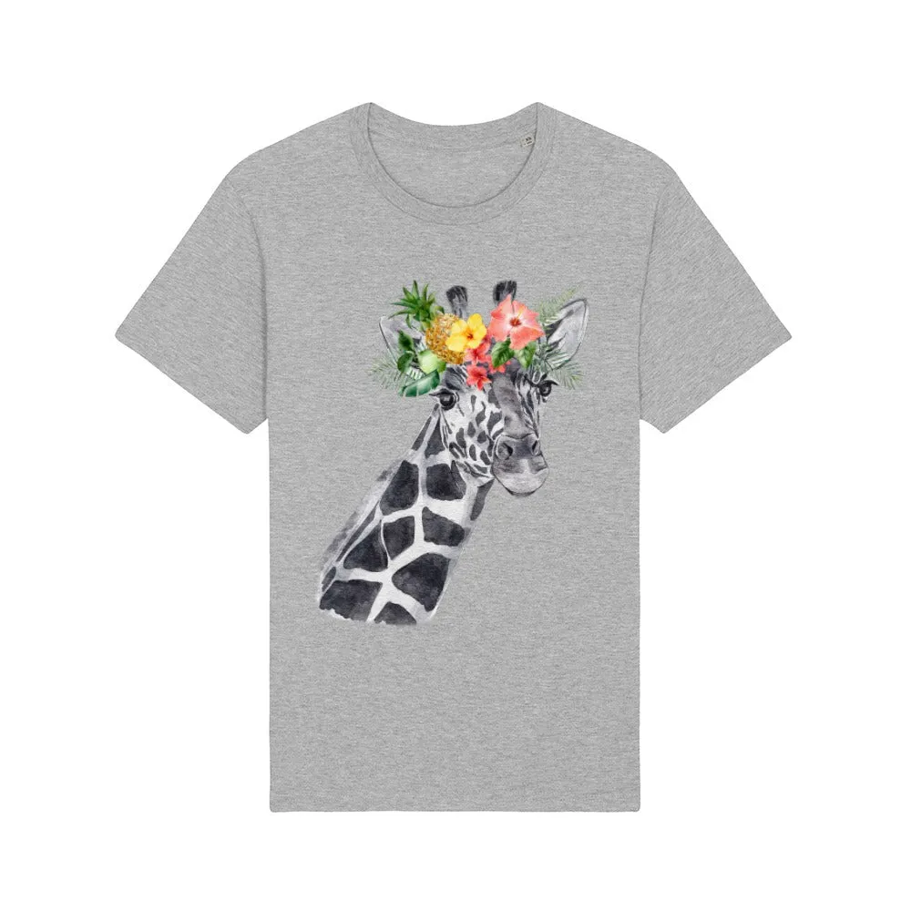 T-Shirt - Floral Giraffe