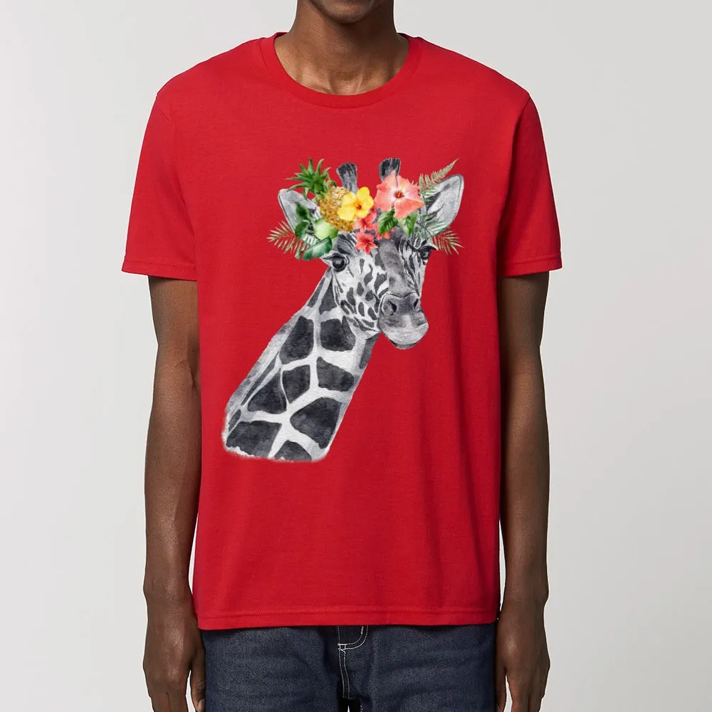 T-Shirt - Floral Giraffe
