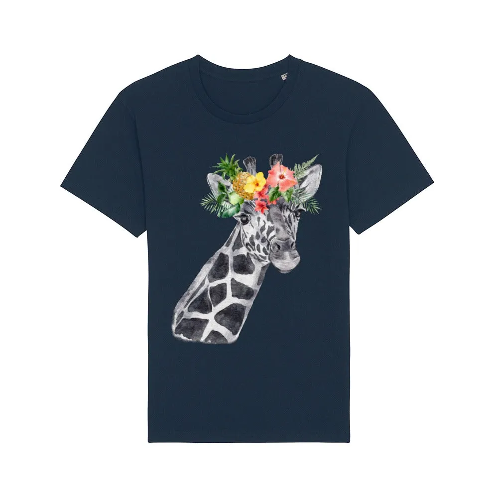 T-Shirt - Floral Giraffe
