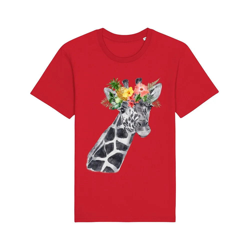 T-Shirt - Floral Giraffe