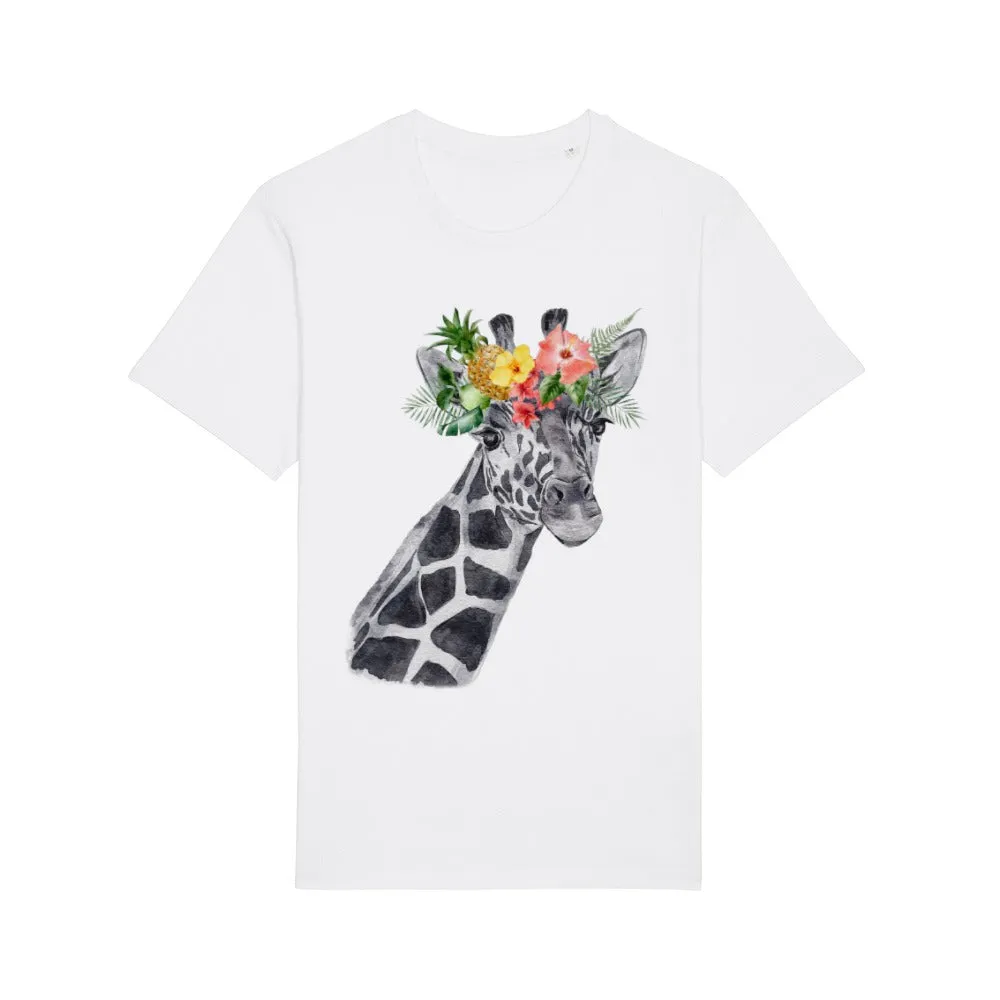 T-Shirt - Floral Giraffe
