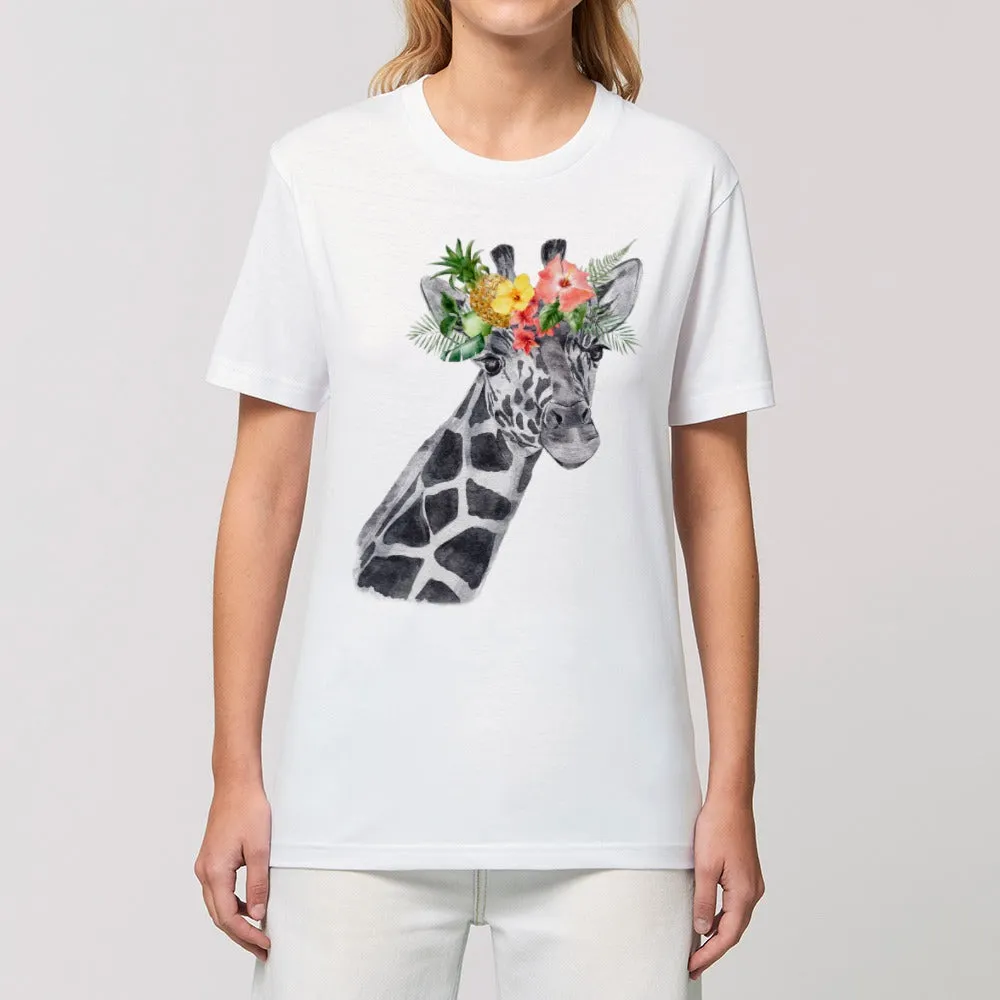 T-Shirt - Floral Giraffe
