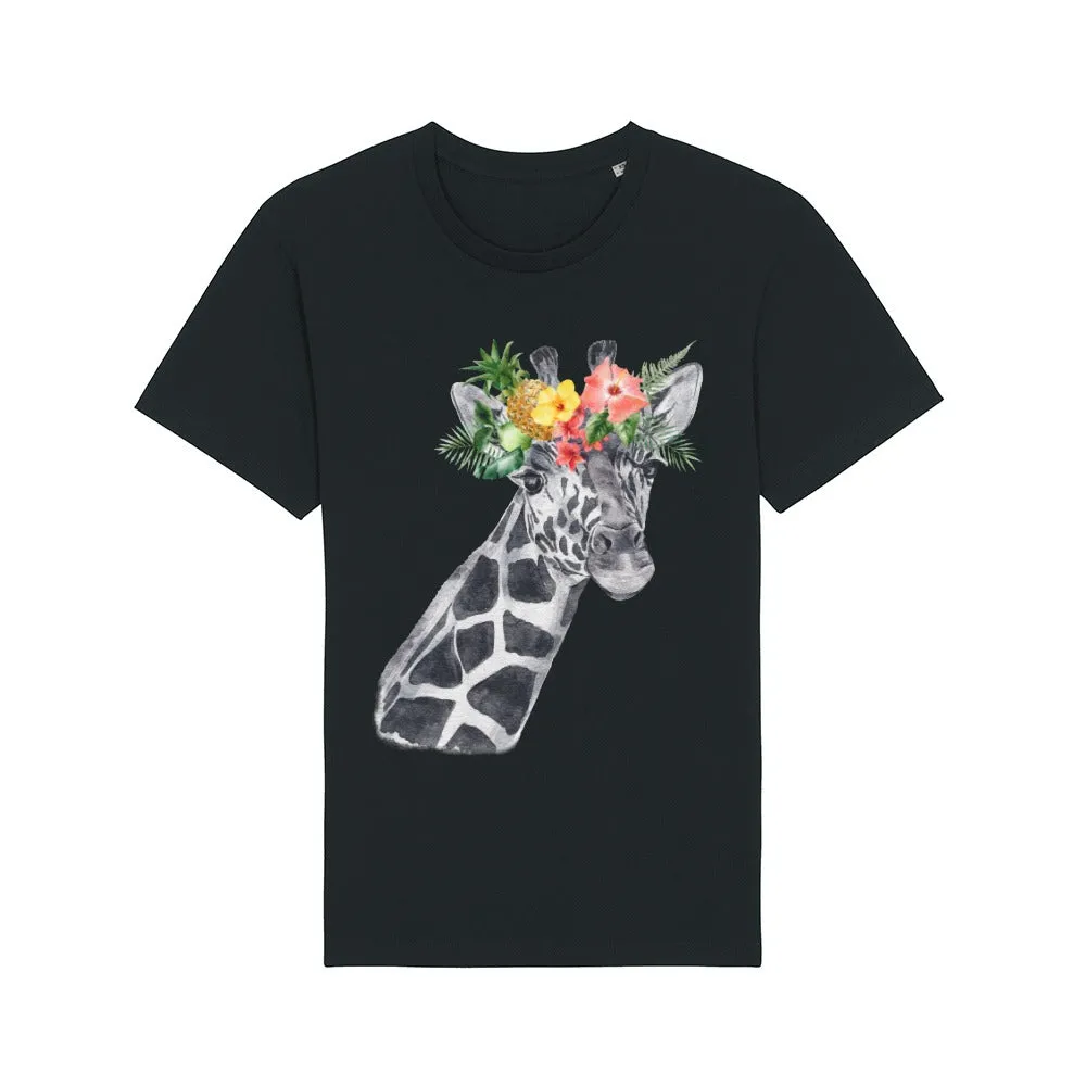 T-Shirt - Floral Giraffe