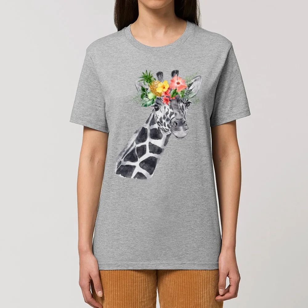 T-Shirt - Floral Giraffe