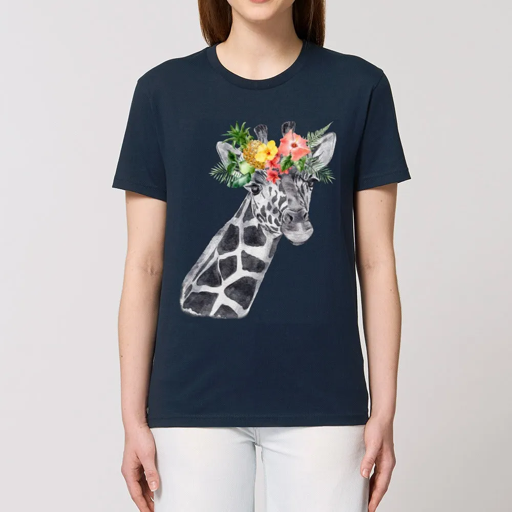 T-Shirt - Floral Giraffe