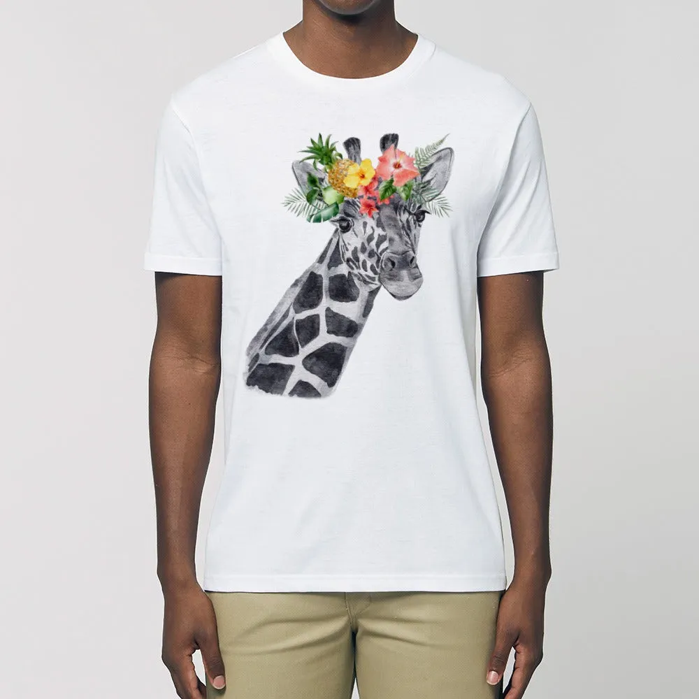 T-Shirt - Floral Giraffe