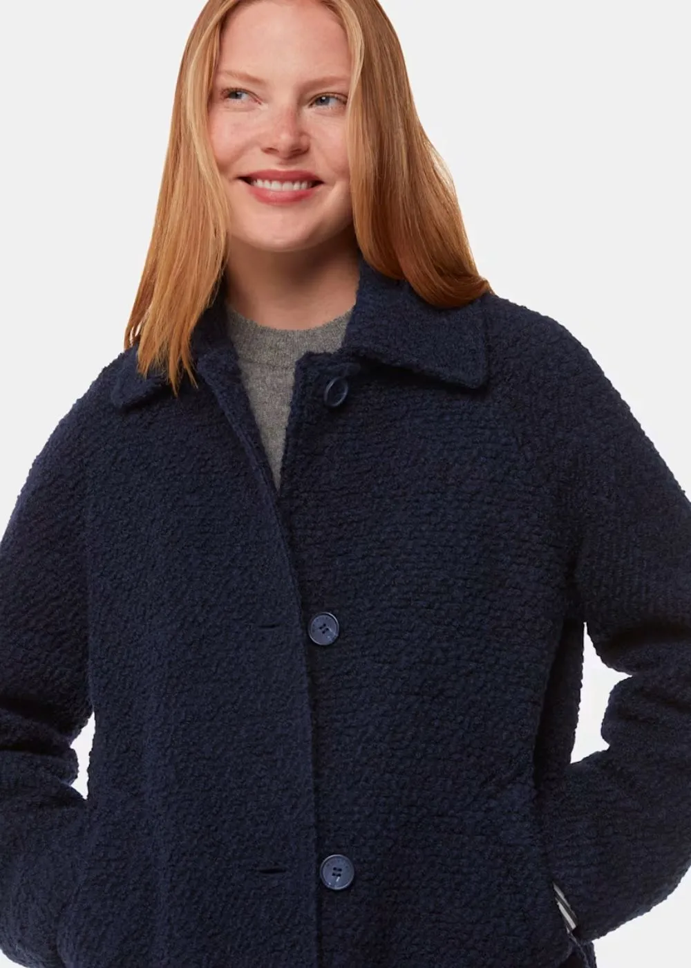 Whistles Romy Boucle Coat