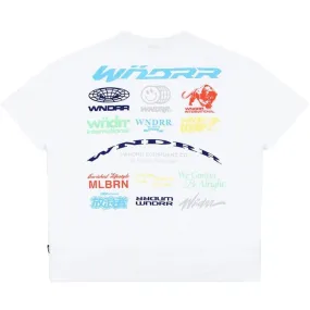 WNDRR Represent Heavy Weight Tee - White