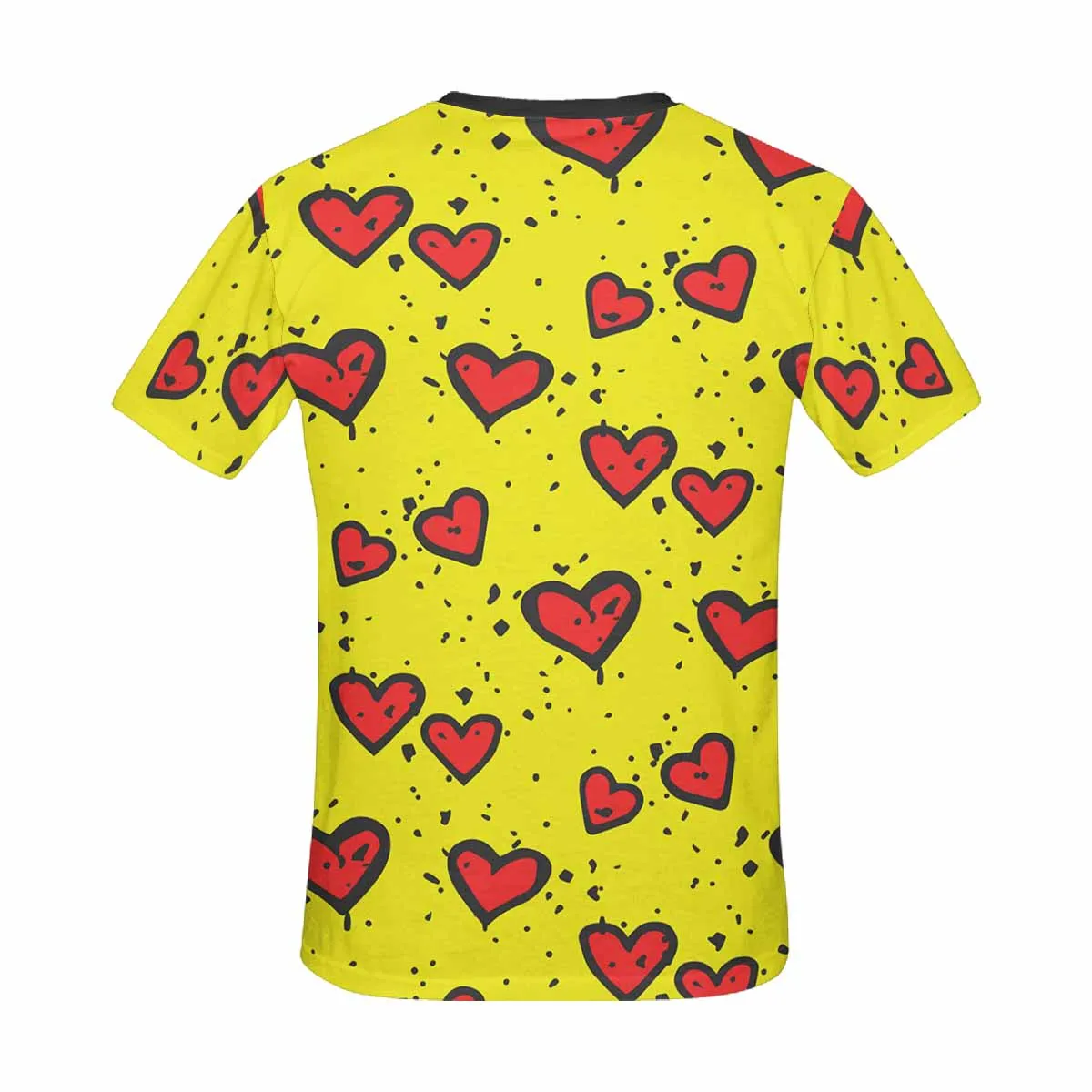 Womens graphic T-Shirts print with Simple red heart sharp pattern